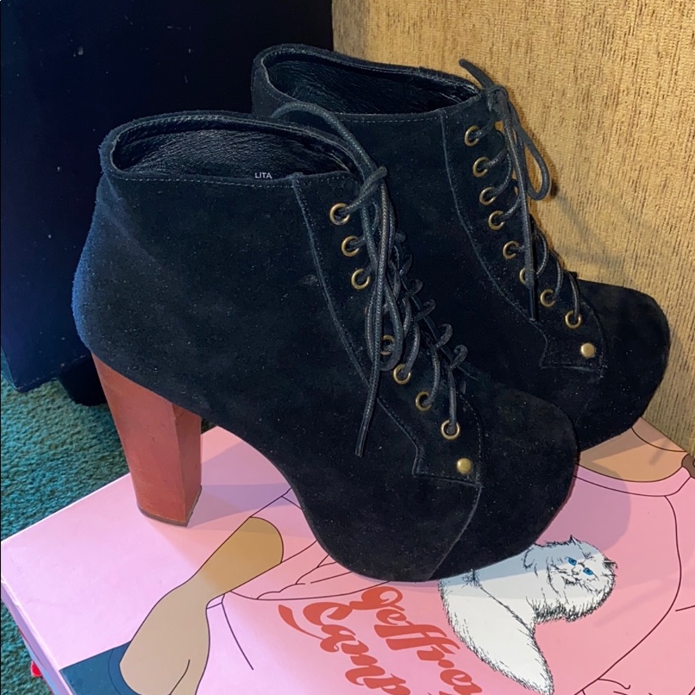 Jeffrey Campbell Lita Black Suede